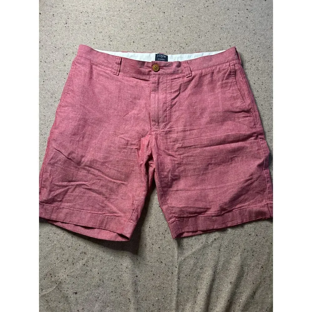 J.Crew Shorts Men's 34 Gramercy Faded Red Cotton Preppy Golf